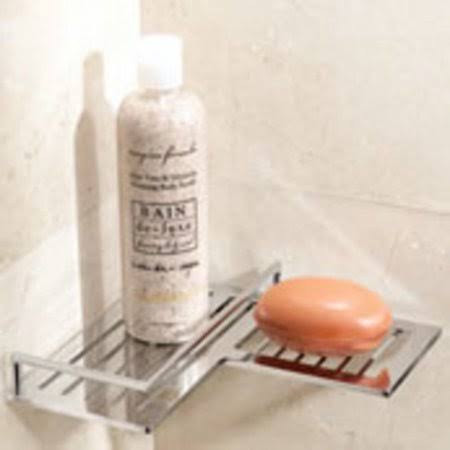 Satin Nickel Corner Shower Shelf B306874