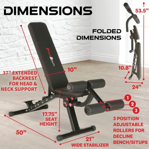 Adjustable Weight Bench for Incline Decline Strength Training P787691