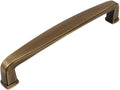 10 Pack Brushed Antique Brass Cabinet Hardware Handle Pull 5 Inch Hole Centers S71559
