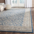 9' x 12' Blue & Beige Vintage Oriental Area Rug C780