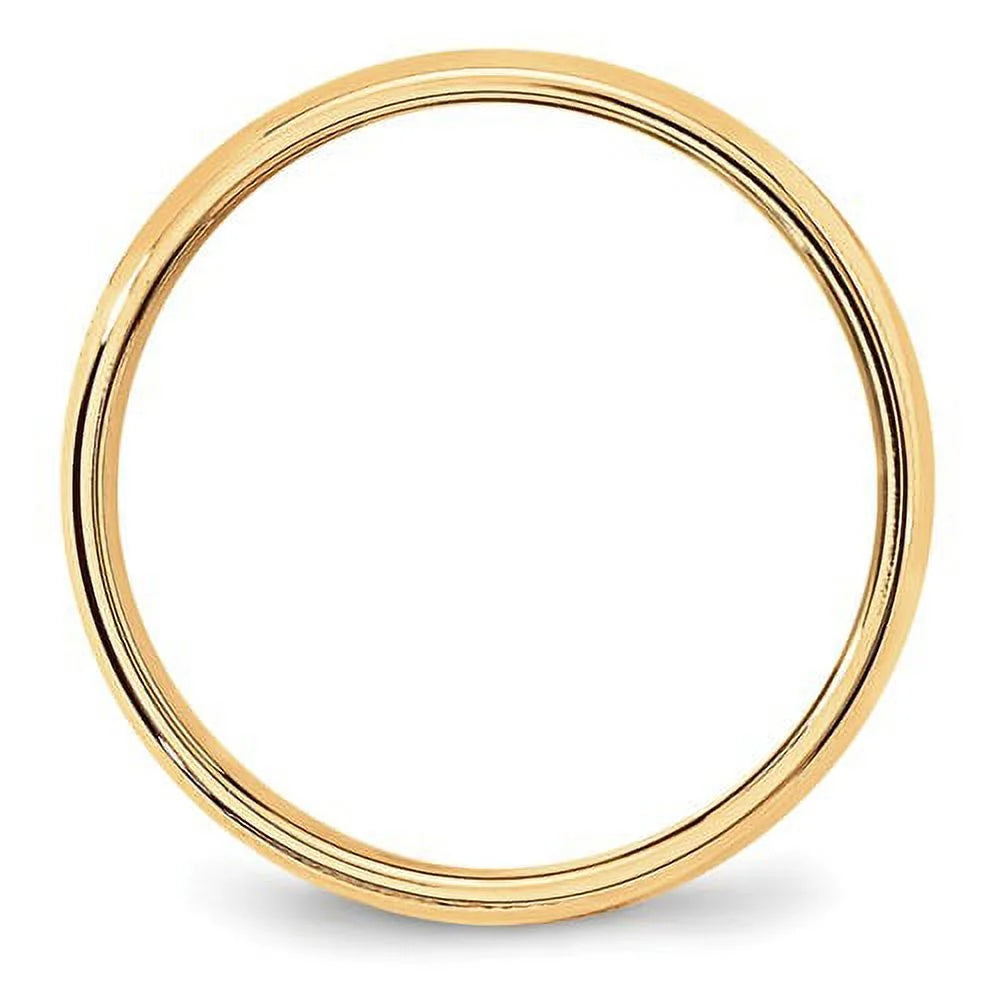 14 Karat Yellow Gold 6mm Wedding Band Q943