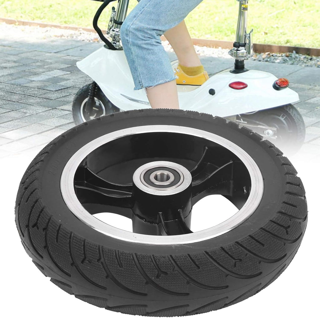 8in Front Solid Non-Pneumatic Tire with Hub, Pack of 2 R940037