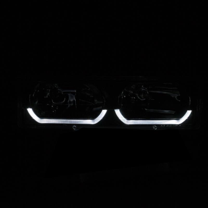 Crystal Headlight Chrome Amber W3278