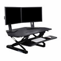Black Adjustable Corner Standing Desk Riser R102