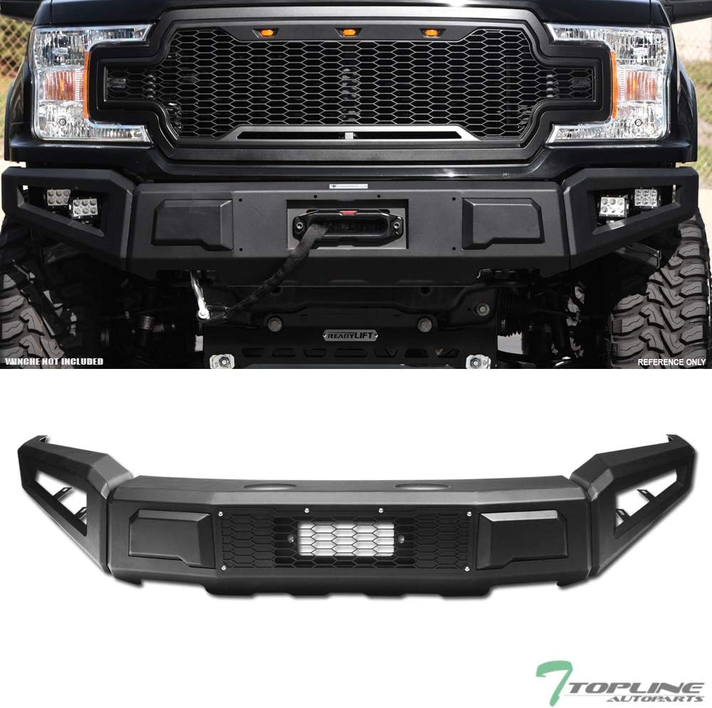 Black Modular Full Width Steel Front Bumper M218923