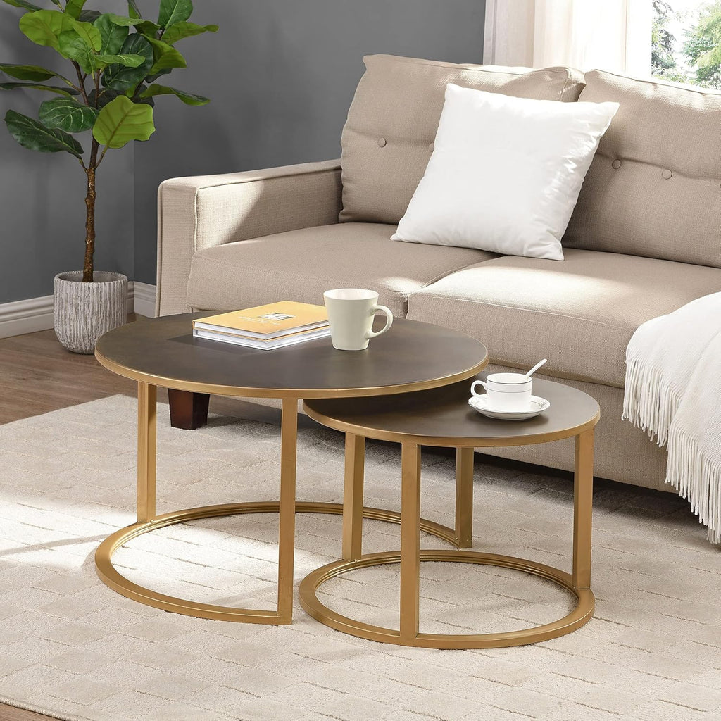 Silver Nesting Coffee Table 2-Piece Set M1207