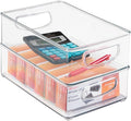 Clear Plastic Storage Container Bins with Handles, 2 Pack D413693