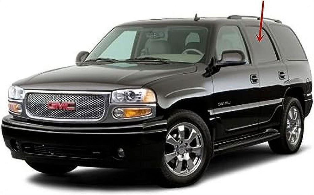 Left Side Rear Door Window Glass for Chevrolet Tahoe GMC Yukon 2000-2006 L841