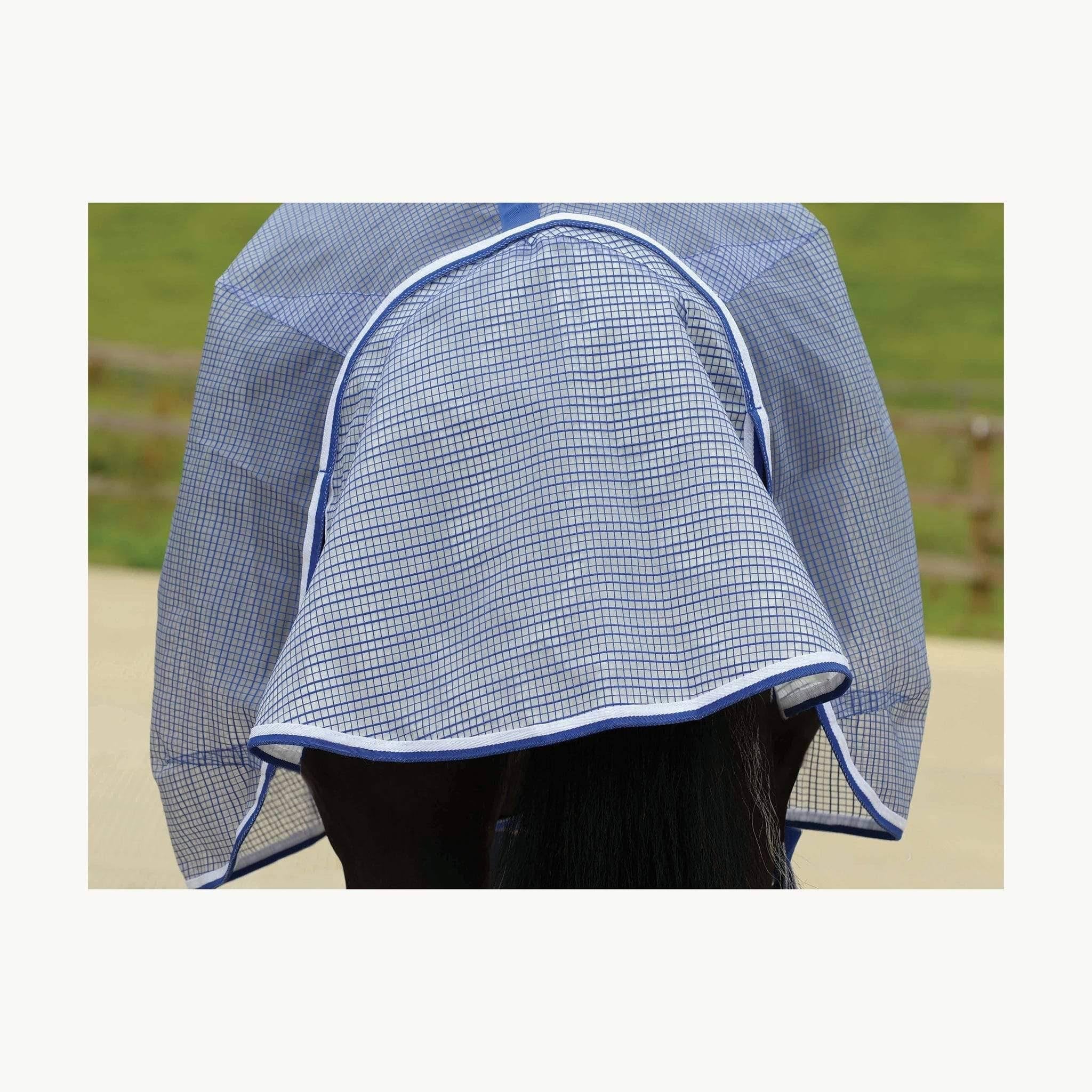 White/Blue Ripshield Detach-A-Neck Fly Sheet I810