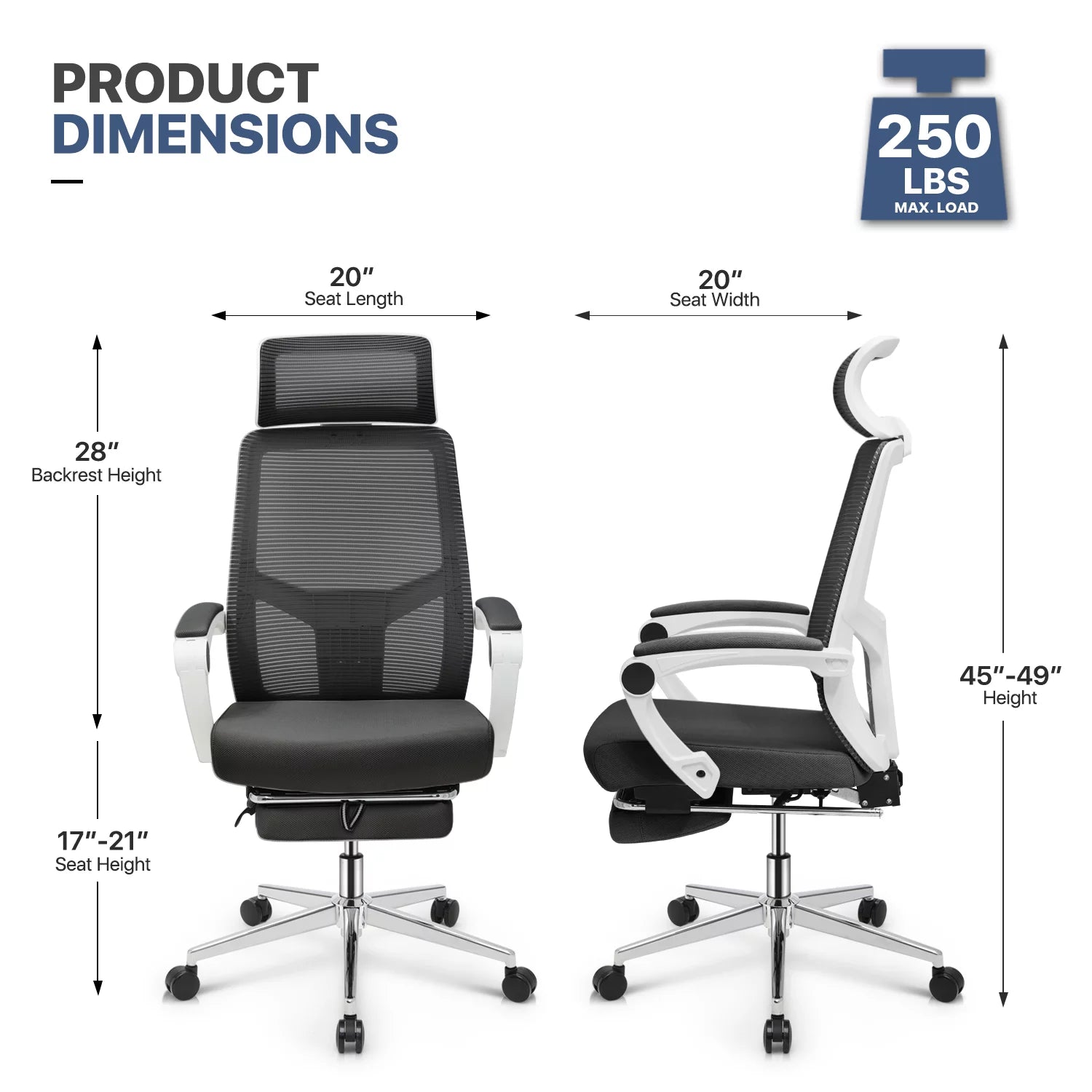 Black Computer Desk and Chair Set with Bookshelf I925065