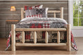 Cedar Log Queen Bed with Headboard and Footboard J634356