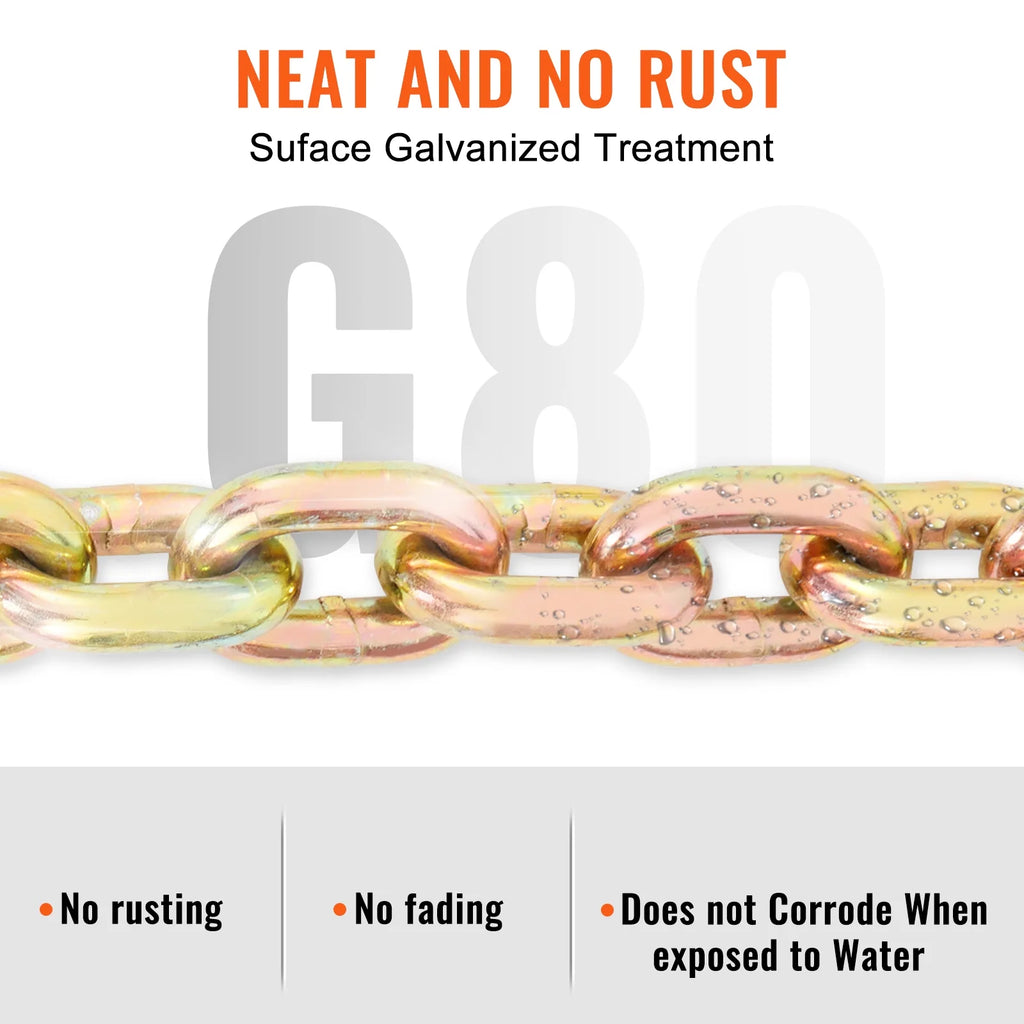 G80 Tow Chain with Hooks 3/8'' x 20' D626100