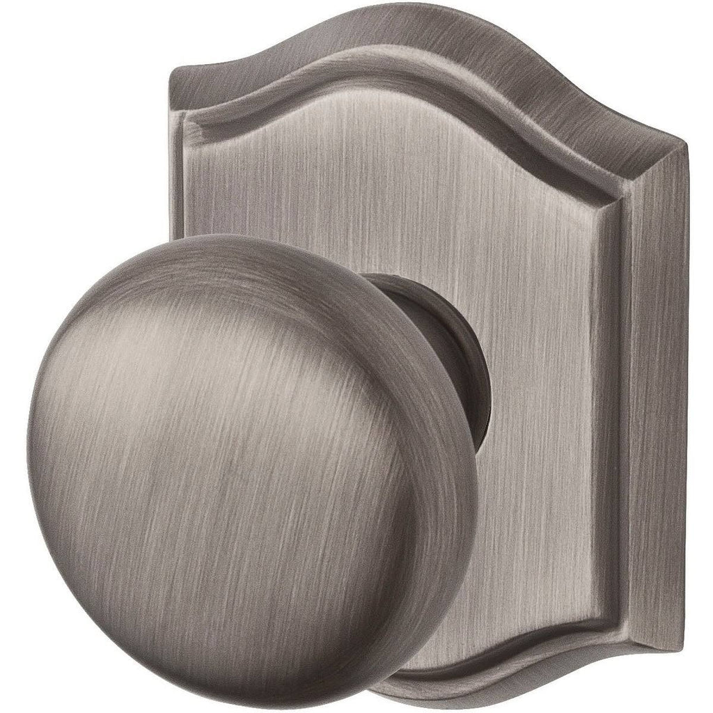 Matte Antique Nickel Round Keyed Door Knob H677621