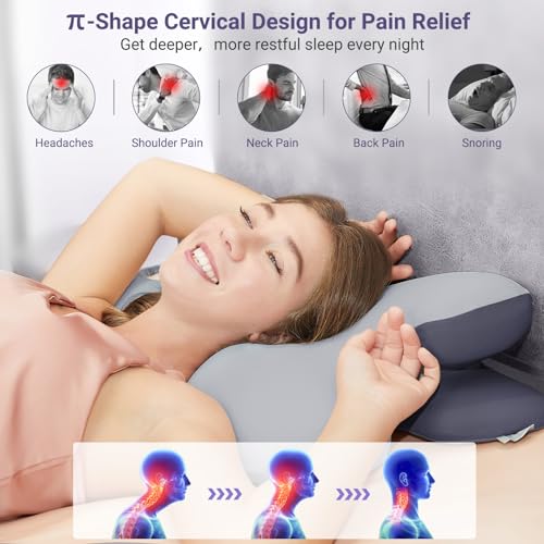 Cervical Neck Pillow Ergonomic Contour Orthopedic Memory Foam Pillow H59547