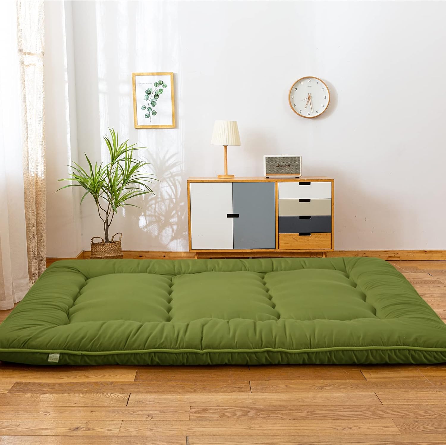 Black Twin Size Roll Up Futon Mattress F842488