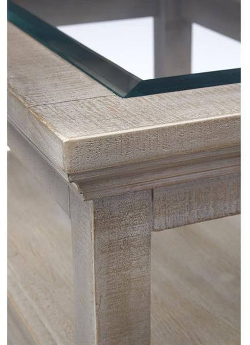 Dovetail Grey Chairside End Table R153