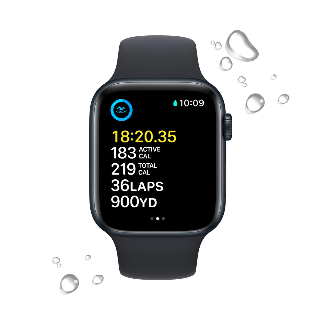 Apple Watch SE 2nd Generation GPS 44mm Midnight Aluminum Case Sport Band D85295