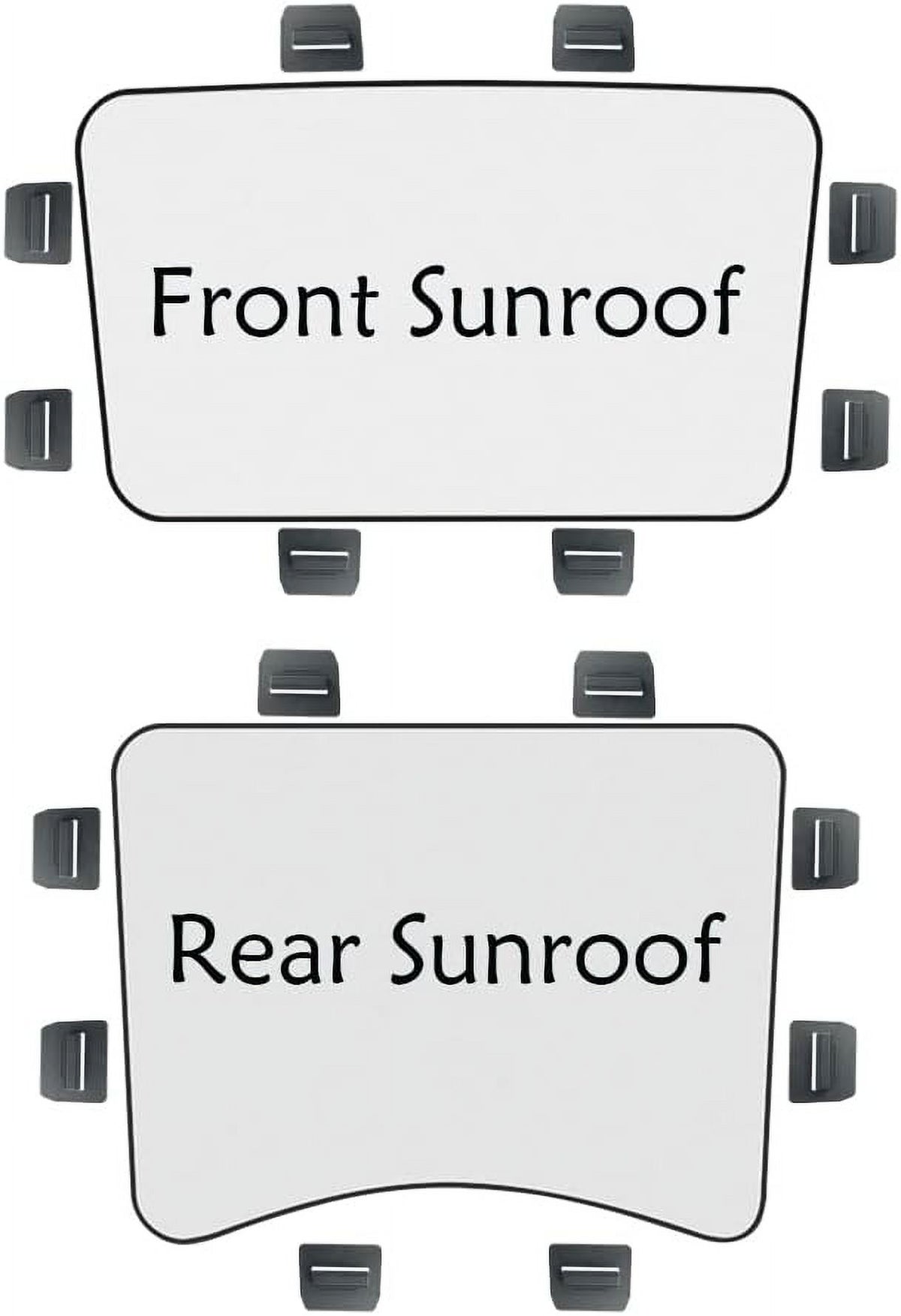 16 PCS White Sunshade Clips for Roof Shade I92546