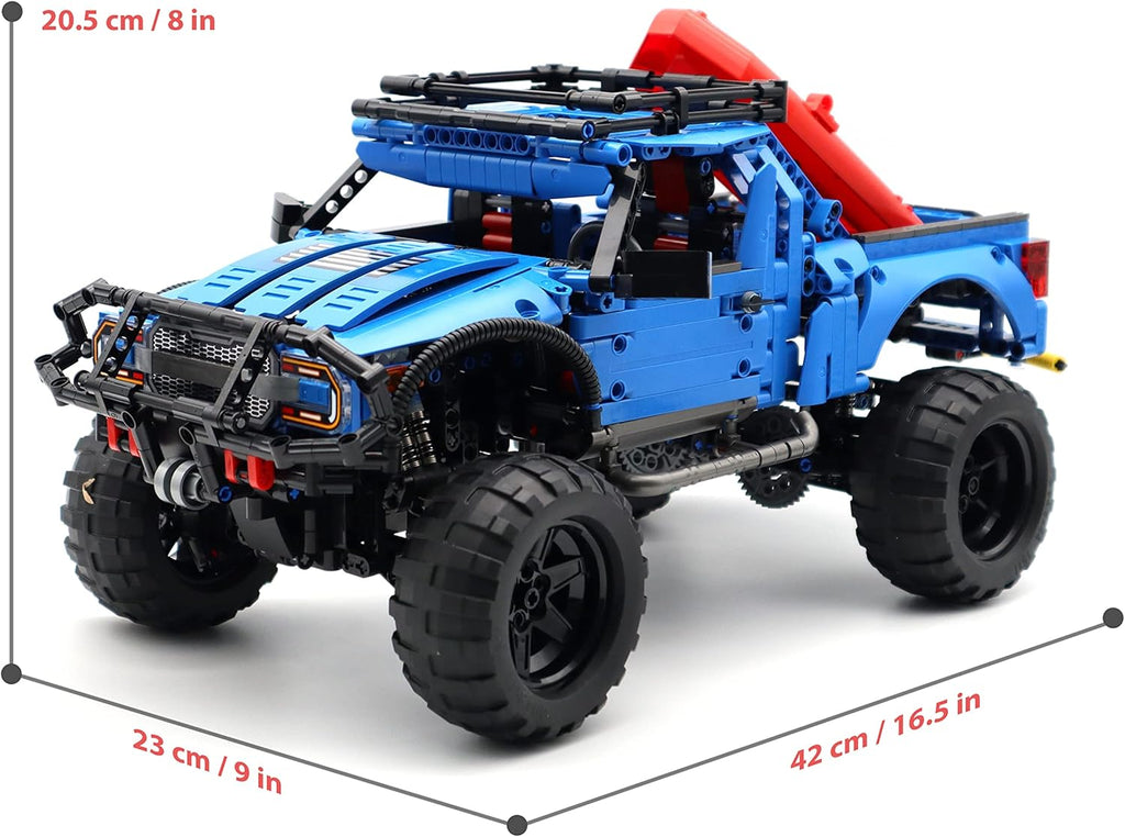 Blue Racing Car Off-Road Vehicle Building Blocks Kit Toy (1630PCS) S993016