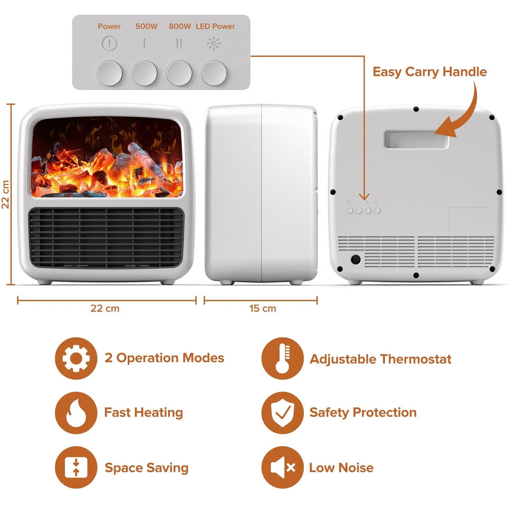 Small Ceramic Electric Space Heater J48657