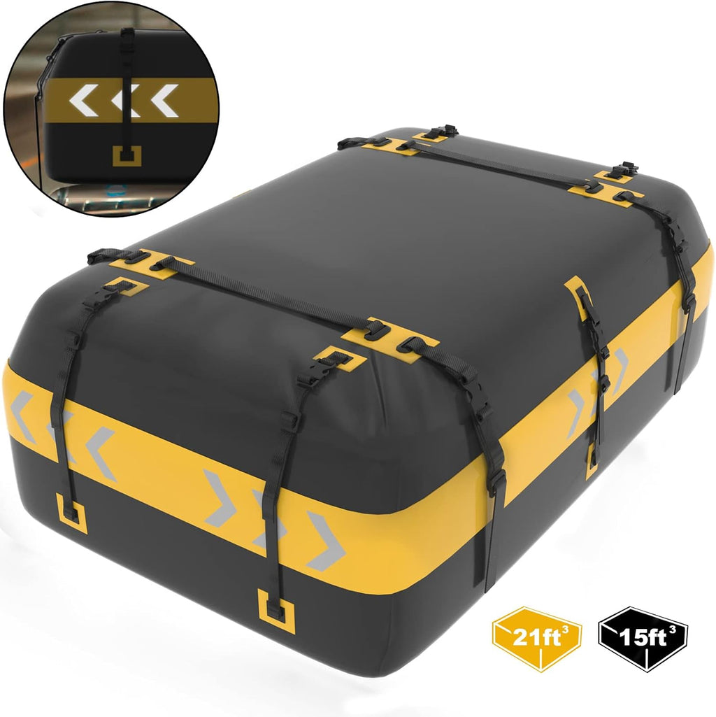 Waterproof Car Roof Bag with 6 Hook Straps E155