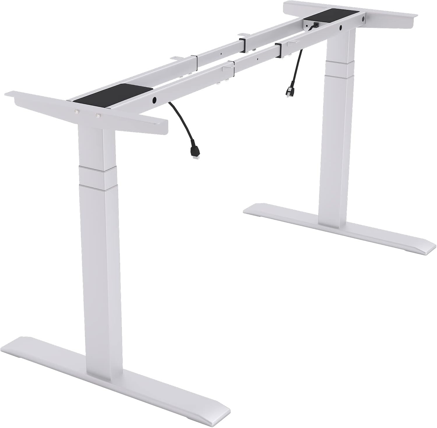Dual Motor Electric Adjustable Standing Desk Frame White Frame Q856716