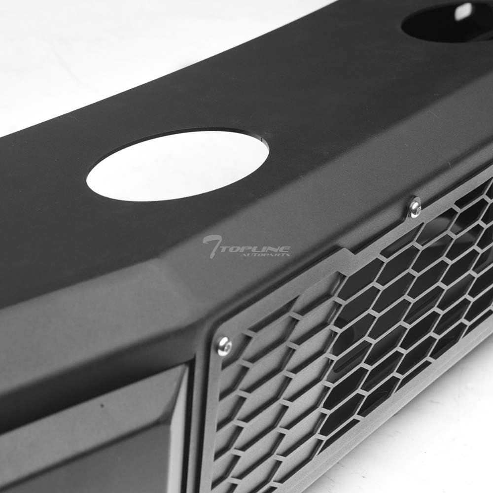 Black Modular Full Width Steel Front Bumper M218923