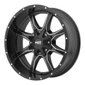 17x9 Satin Black Milled Wheel E2052