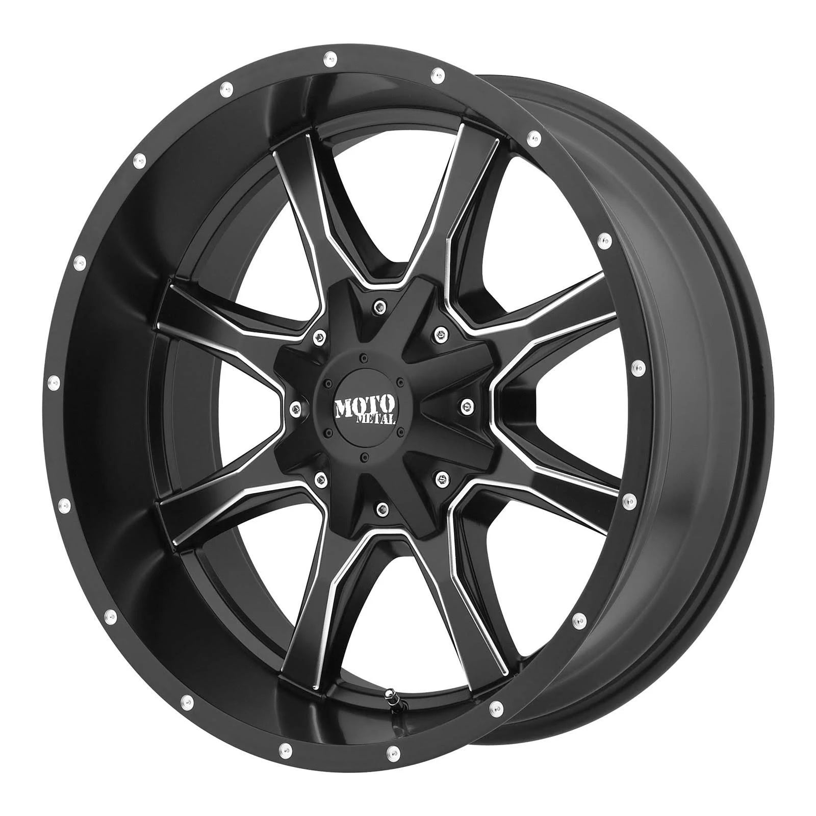 17x9 Satin Black Milled Wheel E2052