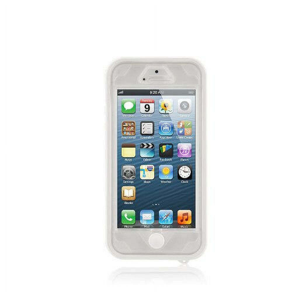 White Clear TPU Hard Case for iPhone 5 5S V5984