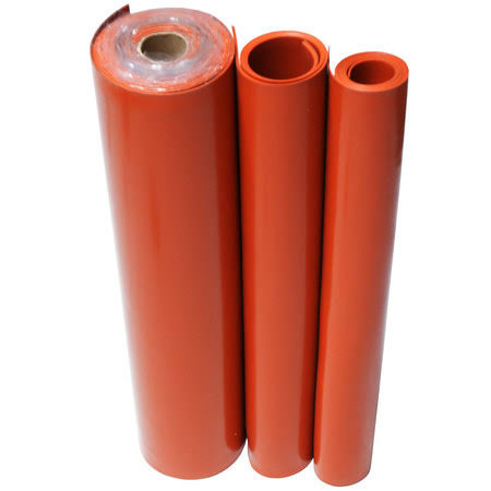 Silicone Sheet 60A Red Orange 1/4 in x 3 ft W x 6 ft U515
