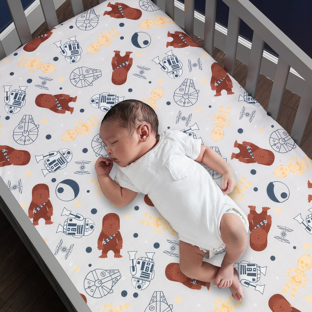Star Wars Millennium Falcon 4-Piece Baby Crib Bedding Set B136