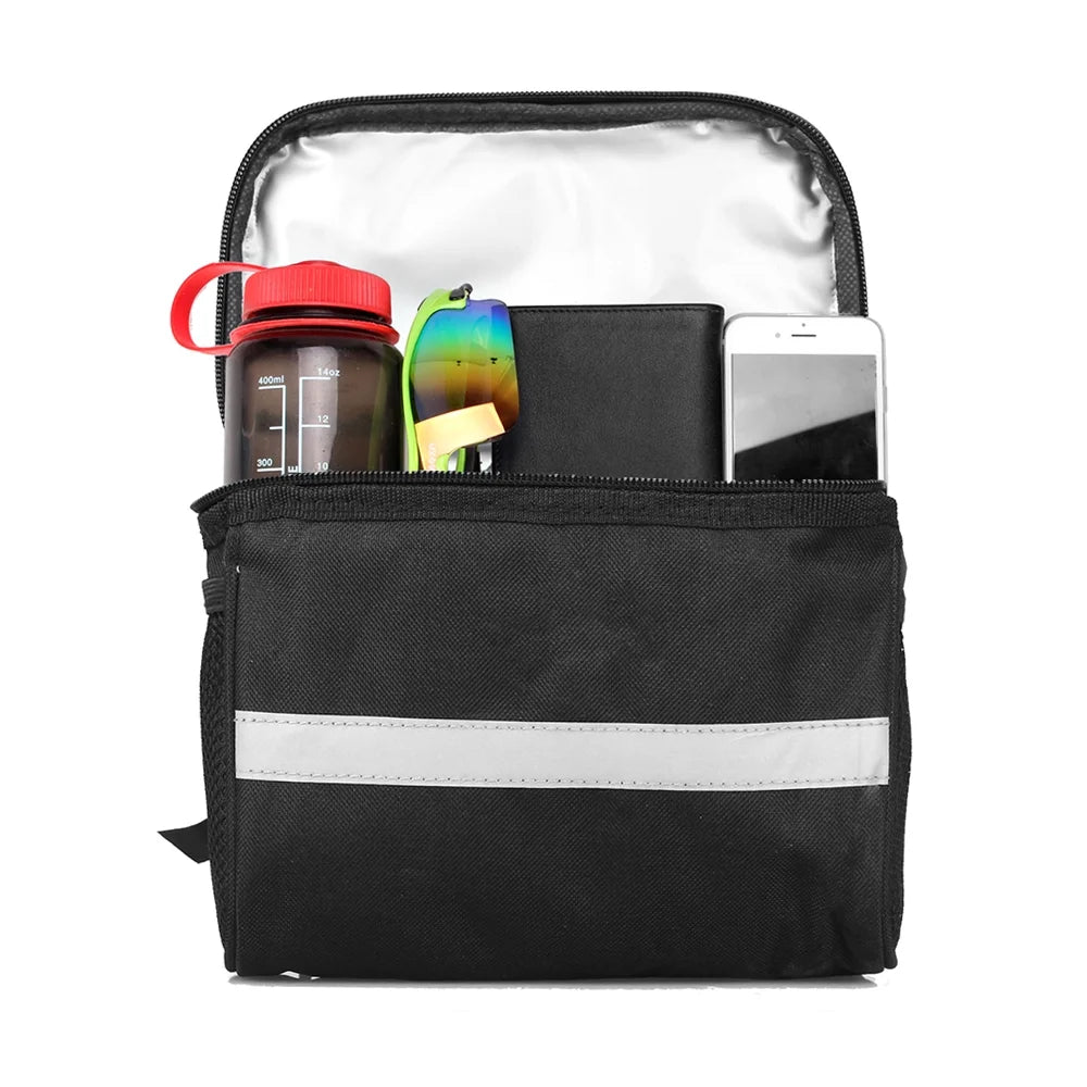 Insulated Handlebar Bag with Reflective Strip V8628