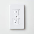 White Automatic Sliding Cap Wall Outlet Cover S277753