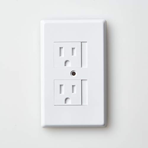 White Automatic Sliding Cap Wall Outlet Cover S277753