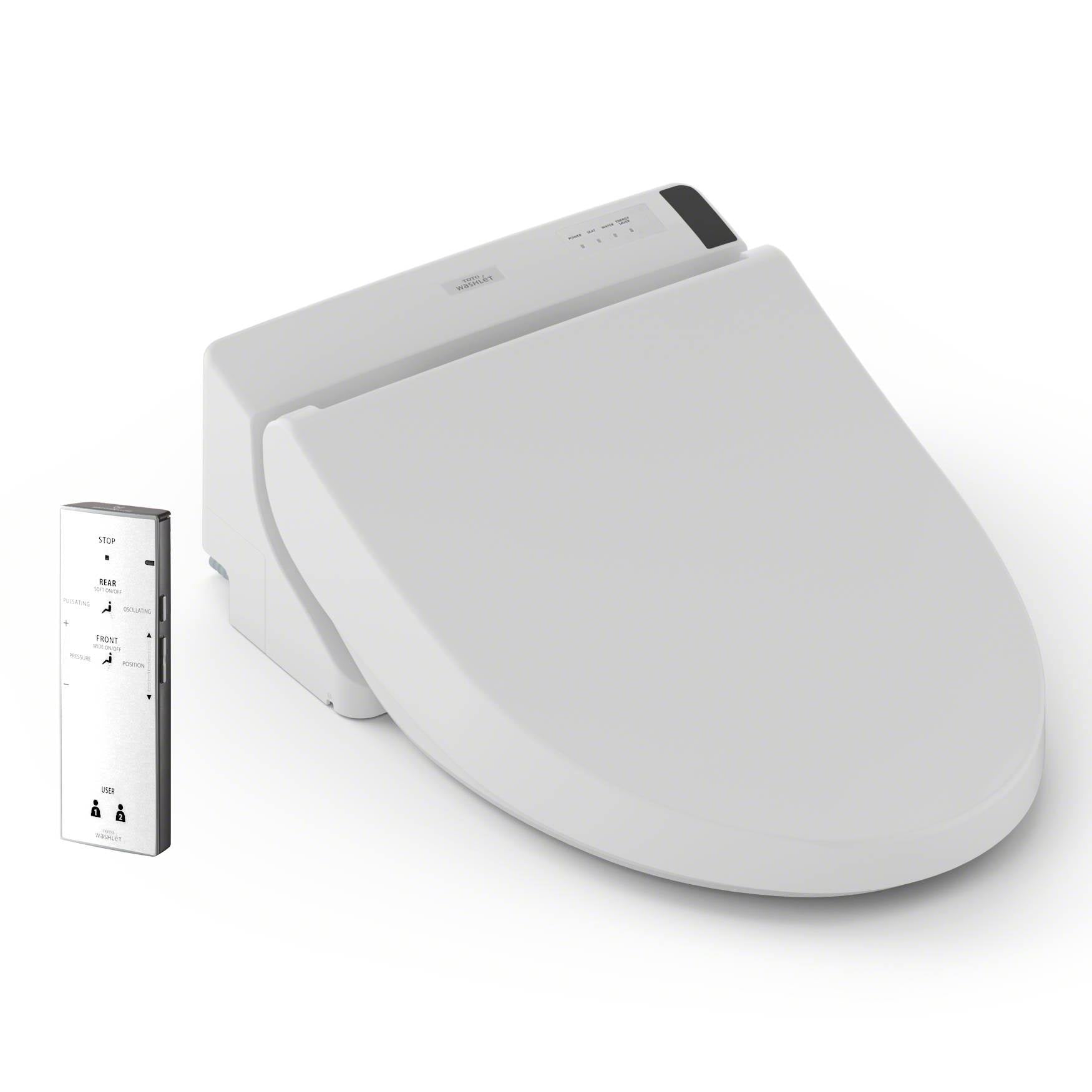 Cotton White Elongated Bidet Toilet Seat S3234