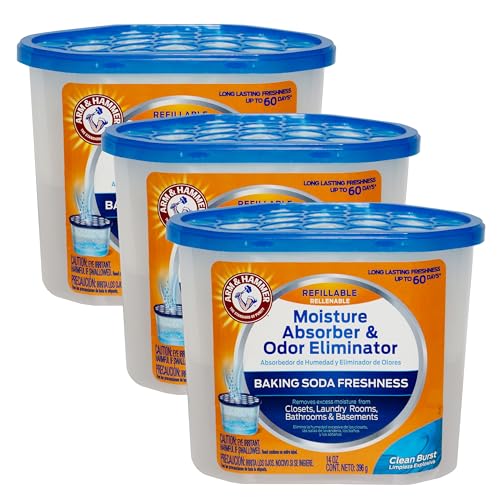 Fragrance Free Disposable Moisture Absorber and Odor Eliminator Tub, 1 lb. Y62620