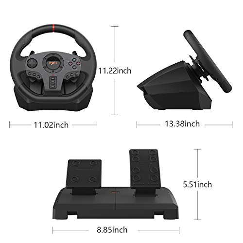 PC Steering Wheel with Linear Pedals J450