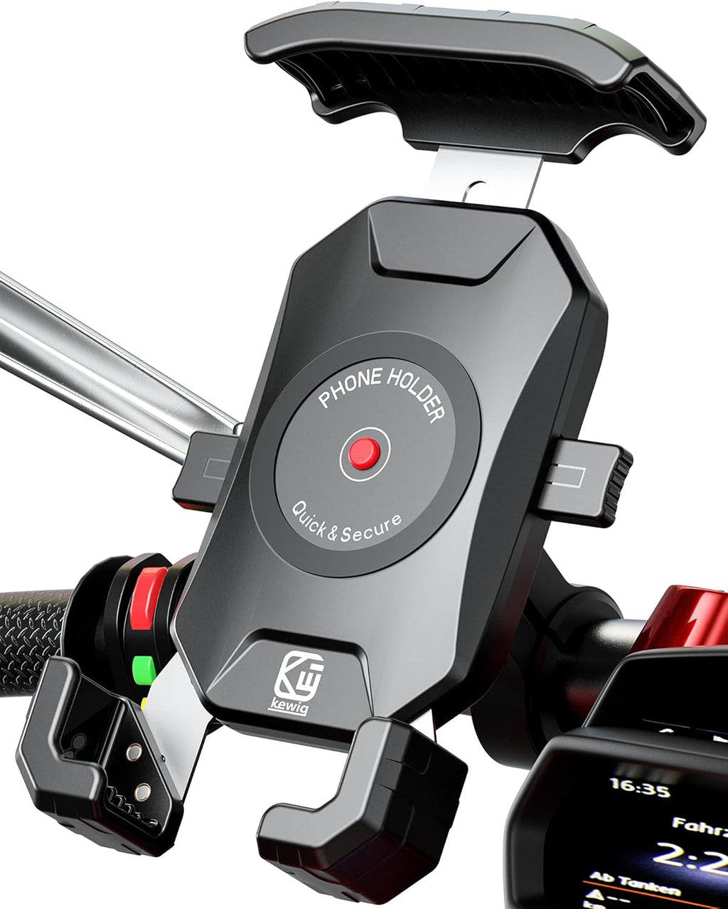 Aluminum Alloy Motorcycle Phone Mount for 4''-7'' Smartphones S328