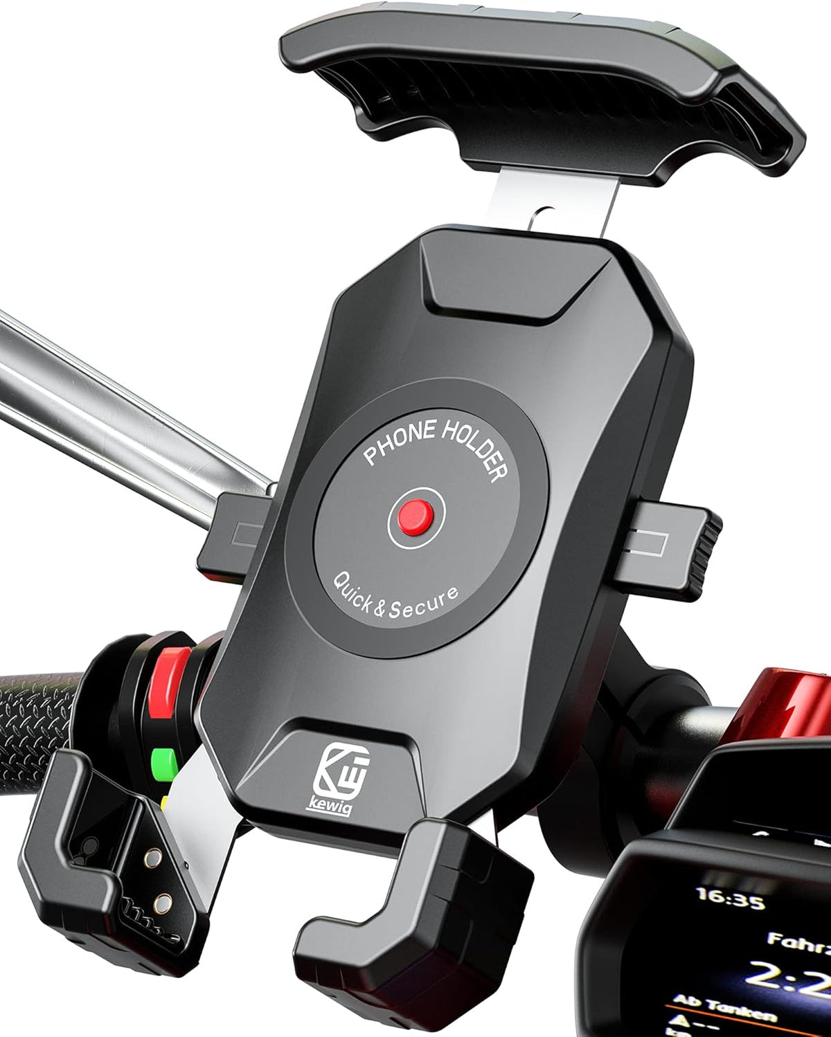 Aluminum Alloy Motorcycle Phone Mount for 4''-7'' Smartphones S328