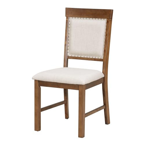 5-Piece Rectangular Counter Height Wood Dining Table Set with 4 Upholstered Chairs O2243
