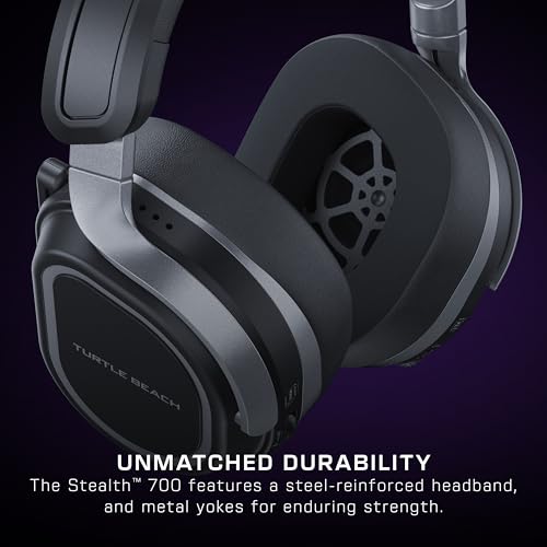 Black Wireless Gaming Headset with Memory Foam Cushions B449293