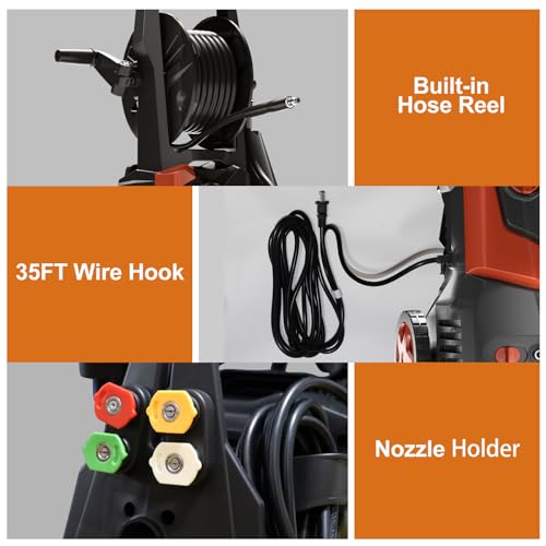 Electric Pressure Washer 5000PSI 3.5GPM with 20FT Hose & 16.3FT Cord C79087