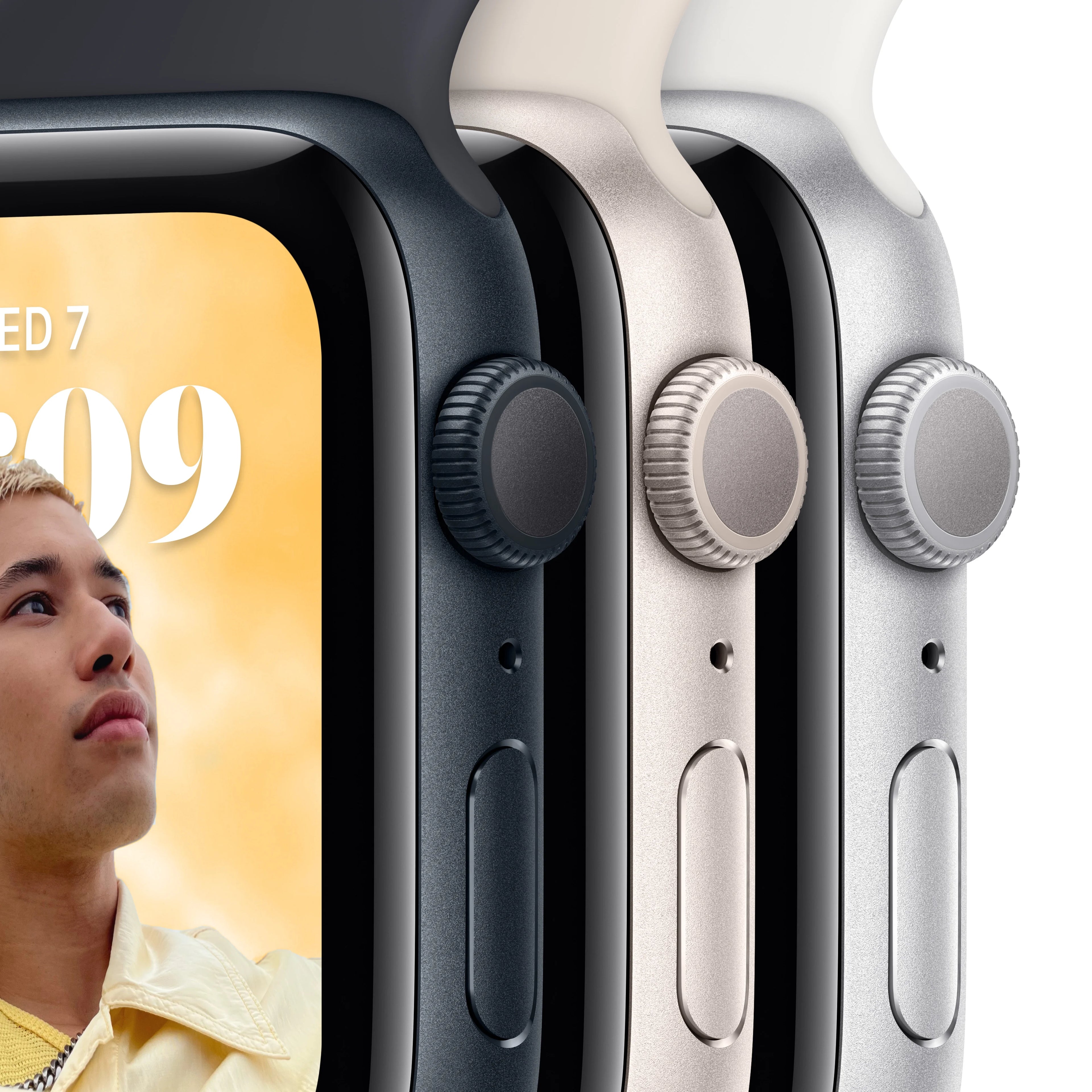 Apple Watch SE 2nd Generation GPS 44mm Midnight Aluminum Case Sport Band D85295