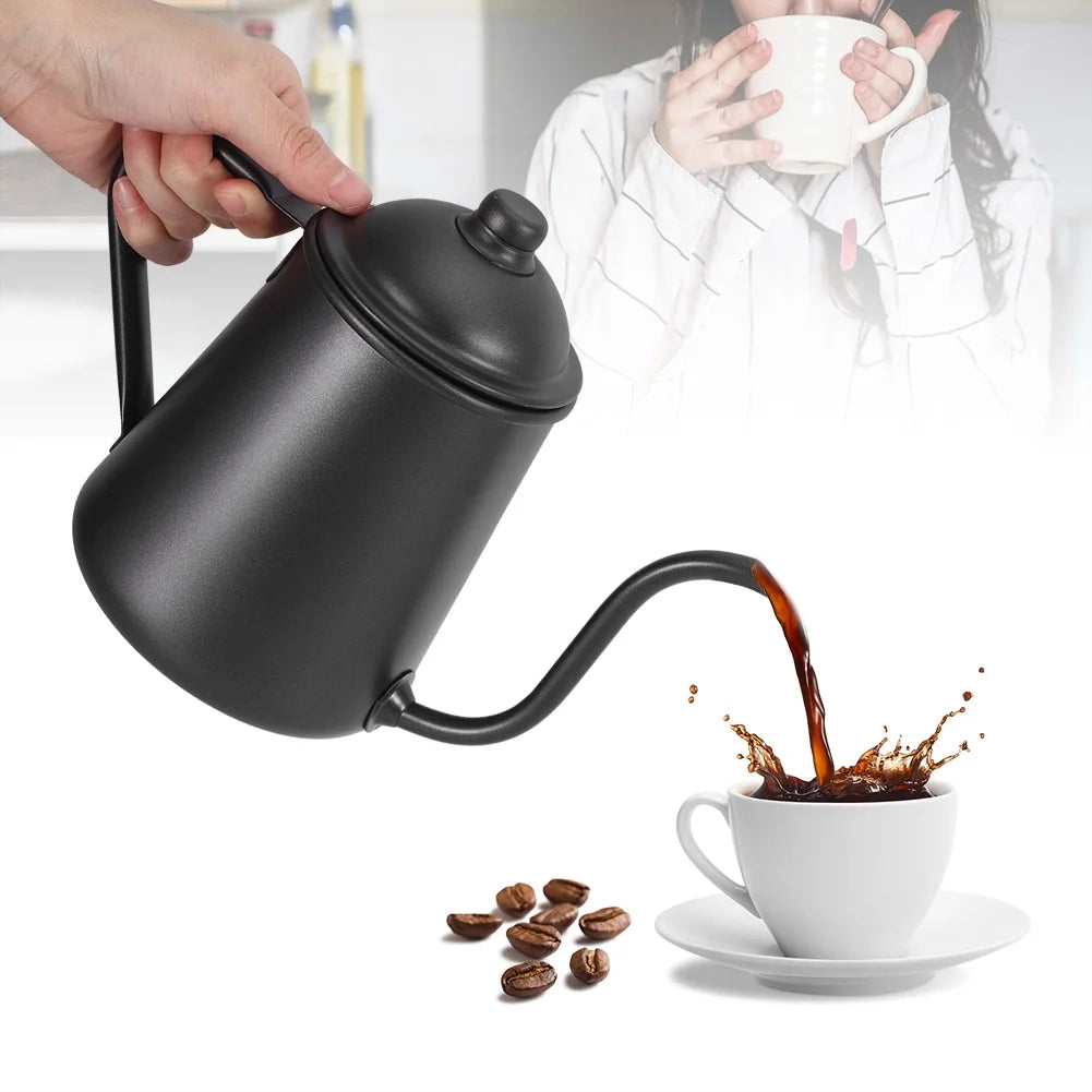 900ml Stainless Steel Black Coffee Pot D525928
