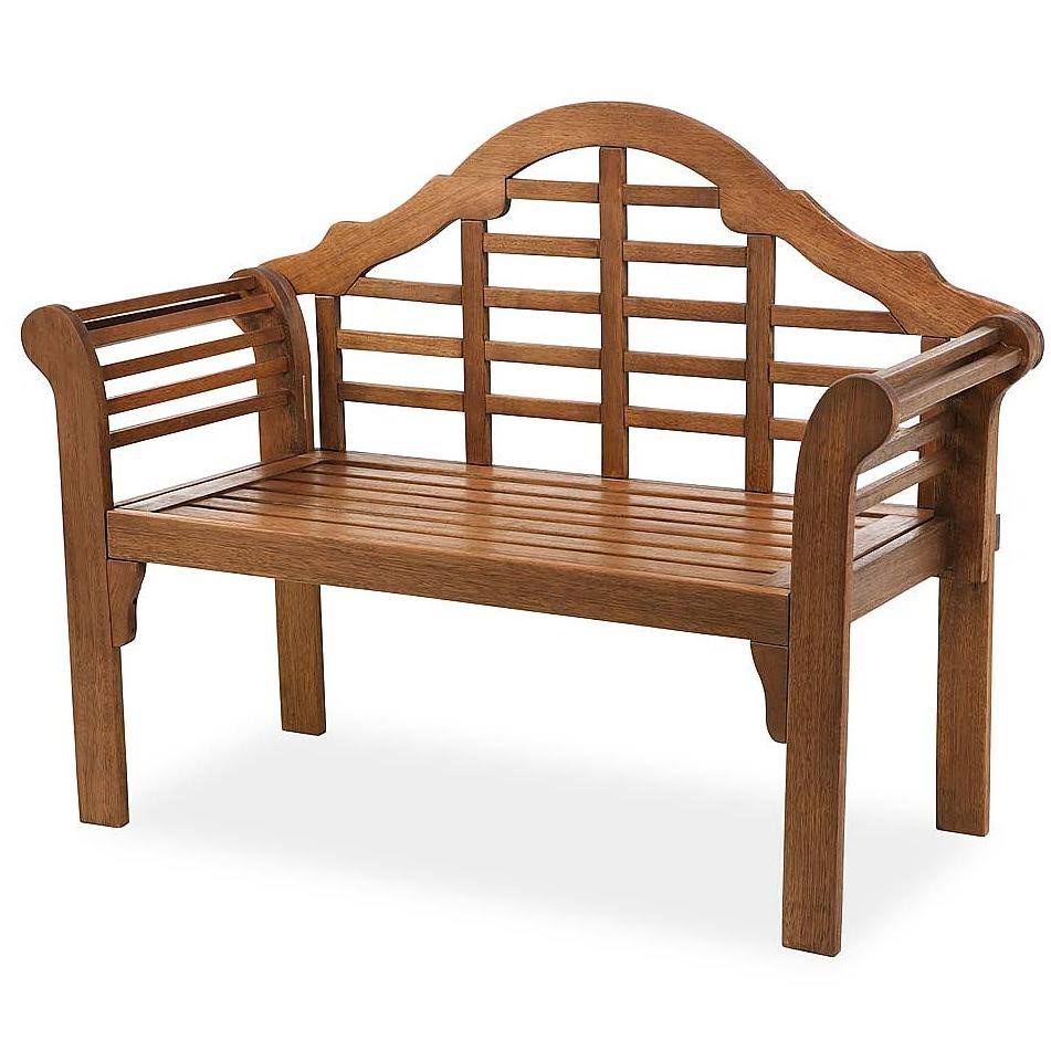 Natural Eucalyptus Wood Garden Bench Y51485