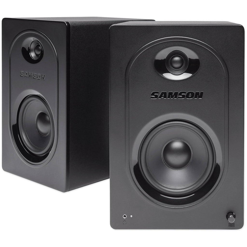 Pair Samson M50 5x22 Computer Speakers Monitors K5881