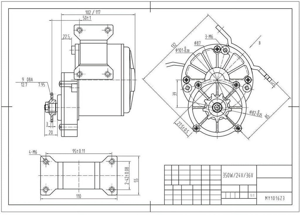 Electric Bicycle Conversion Kit with Motor Controller N404582