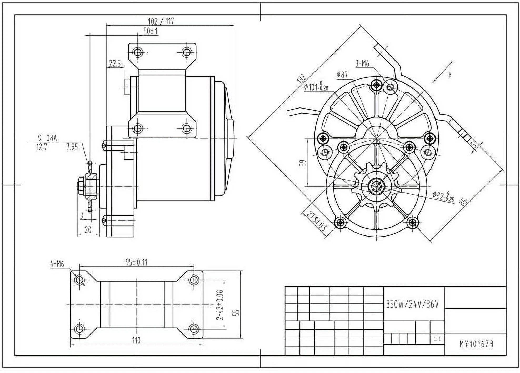 Electric Bicycle Conversion Kit with Motor Controller N404582