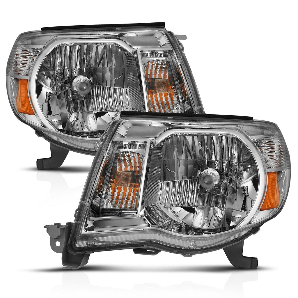 Crystal Headlight Chrome Amber W3278